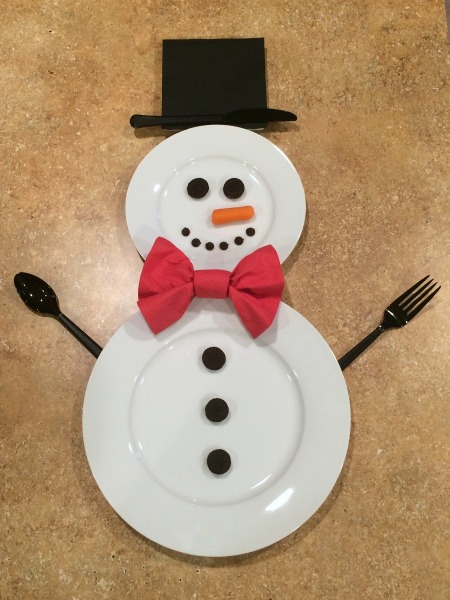 Snowman Place Setting