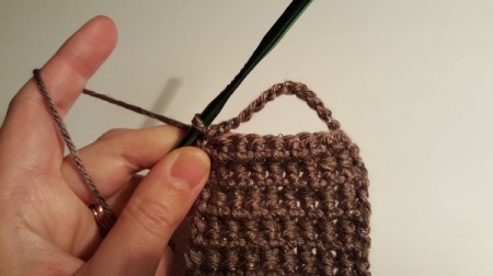 Crocheted Button Cuff Bracelet