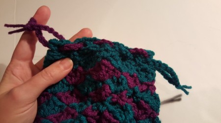 make and insert chain stitch drawstring