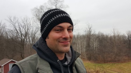 Men's Crocheted Skull-Cap