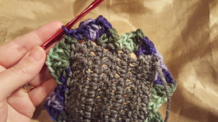 Scalloped Children's Crochet Scarf - finish the other narrow end with scallops, fasten off