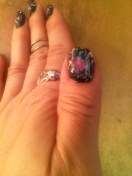 Easy Galaxy Nail Art