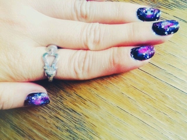 Easy Galaxy Nail Art with Sponge - wide 7