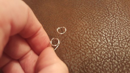 Paper Clip Ribbon Ring