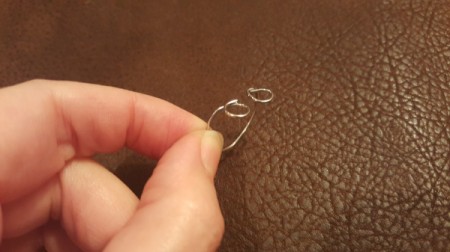 Paper Clip Ribbon Ring