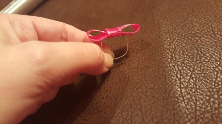 Paper Clip Ribbon Ring