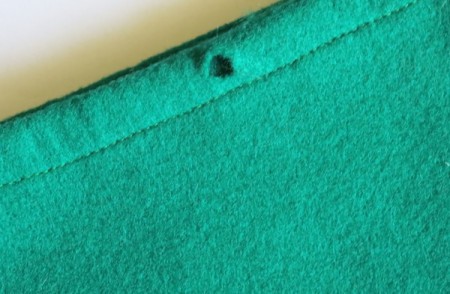 hole for threading in pull cord