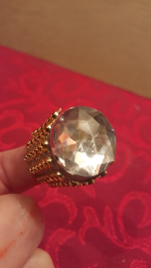 Bottle Top Thimble - closeup of gem on thimble