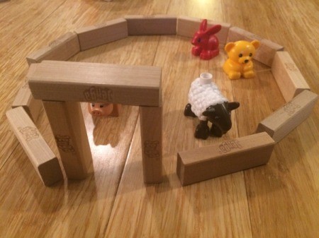 Using Jenga Pieces as Building Blocks