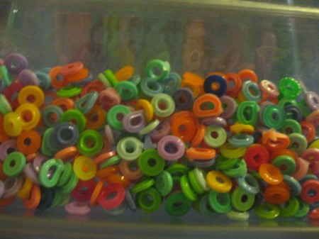 Melted Perler Beads - bag of melted beads