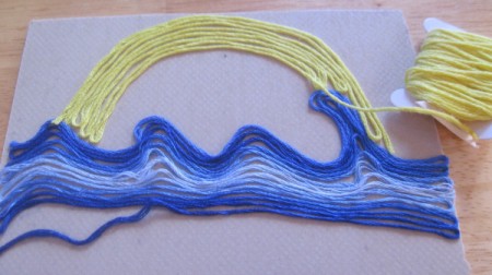 an example of painting in process