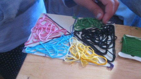 six triangle painting