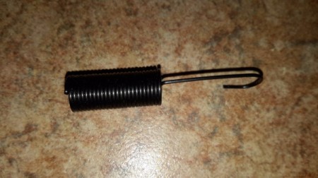 closeup of a spring