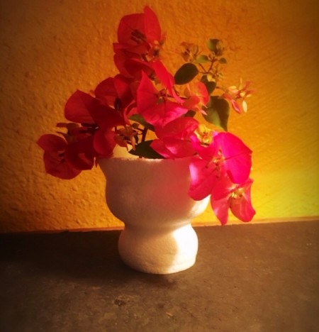 Upcycled Styrofoam Cup Vase