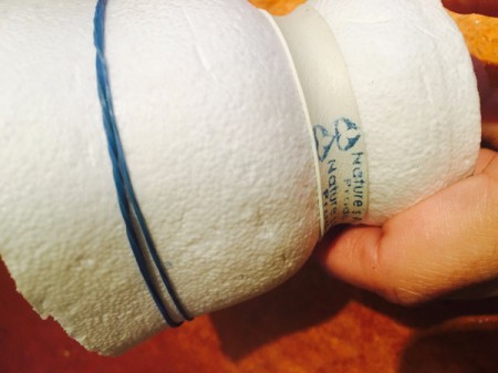 Upcycled Styrofoam Cup Vase