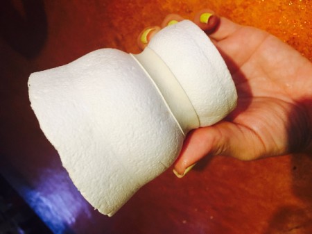 Upcycled Styrofoam Cup Vase