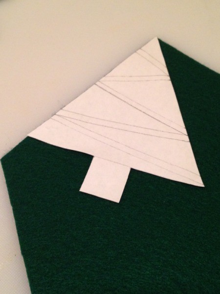 Felt Christmas Tree Treat Holders