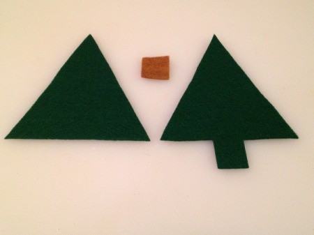 Felt Christmas Tree Treat Holders