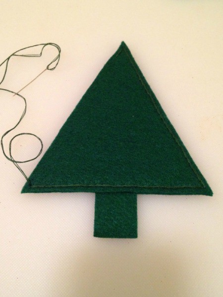 Felt Christmas Tree Treat Holders