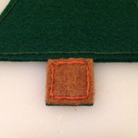 Felt Christmas Tree Treat Holders