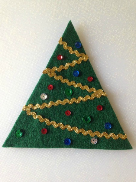 Felt Christmas Tree Treat Holders