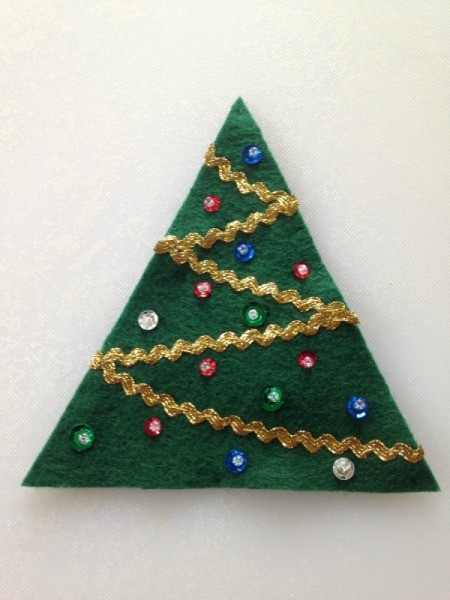 Felt Christmas Tree Treat Holders