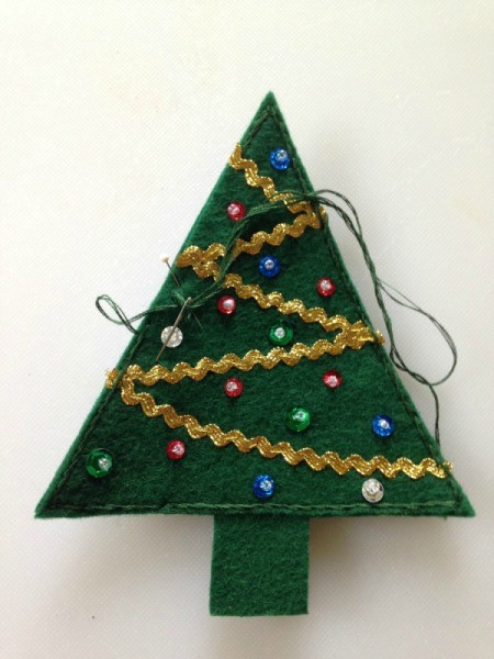 Felt Christmas Tree Treat Holders