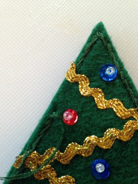 Felt Christmas Tree Treat Holders