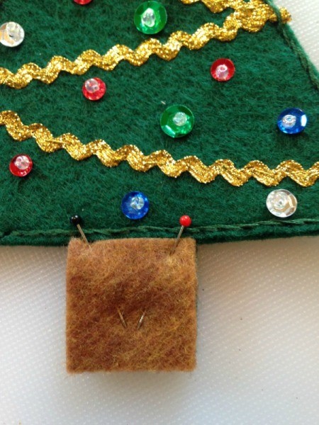 Felt Christmas Tree Treat Holders