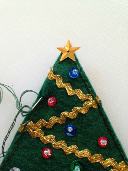 Felt Christmas Tree Treat Holders