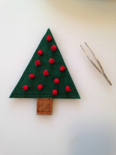 Felt Christmas Tree Treat Holders
