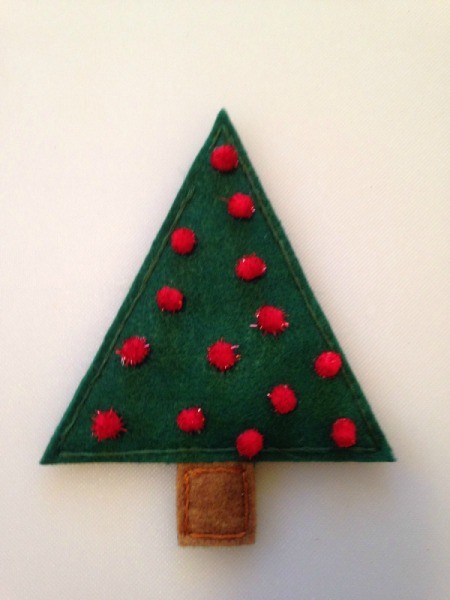 Felt Christmas Tree Treat Holders
