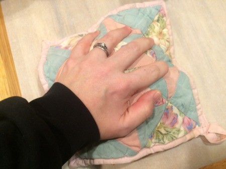 Peppermint Candy Bowls - use potholder to press candies to shape of bowl