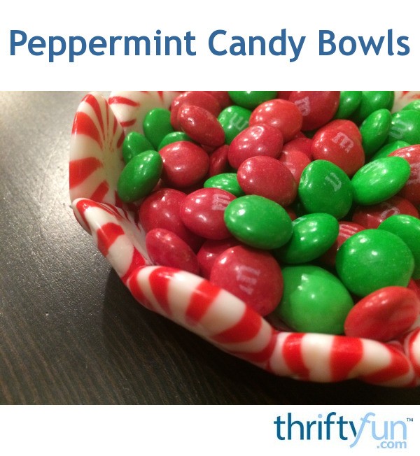 Peppermint Candy Bowls ThriftyFun