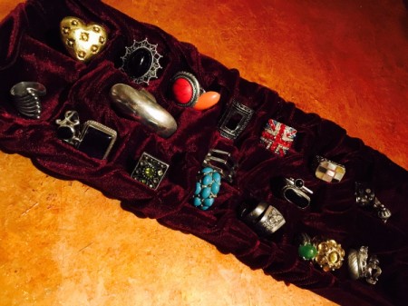 Chocolate Box Jewelry Display - jewelry on display in box