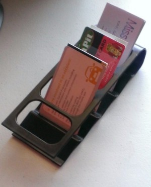 Reuse Remote Stand for Business Cards