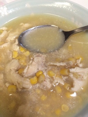 Asian Chicken and Corn Soup