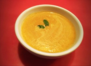 Creamy Ham Carrot Parsnip Soup