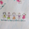 Colorful Children's Birthday Gift Wrap - image of children holding hands