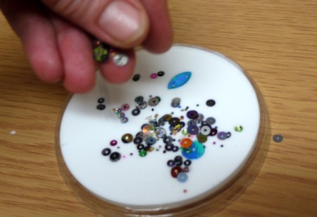 Glue and Sequin Sun Catcher