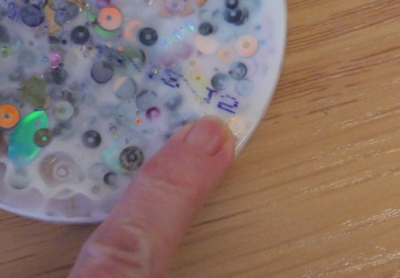 Glue and Sequin Sun Catcher