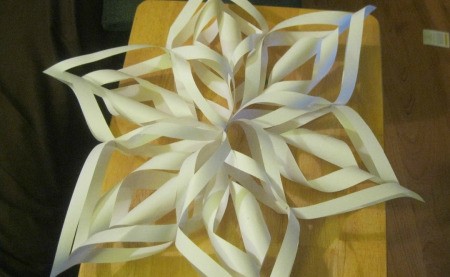 Making 3D Paper Snowflakes