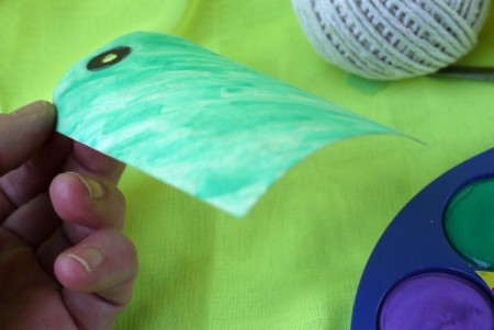 Shabby Chic Gift Tag - wet paint may cause tag to curl a bit