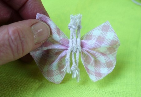 Shabby Chic Gift Tag - tie other two strings next to first