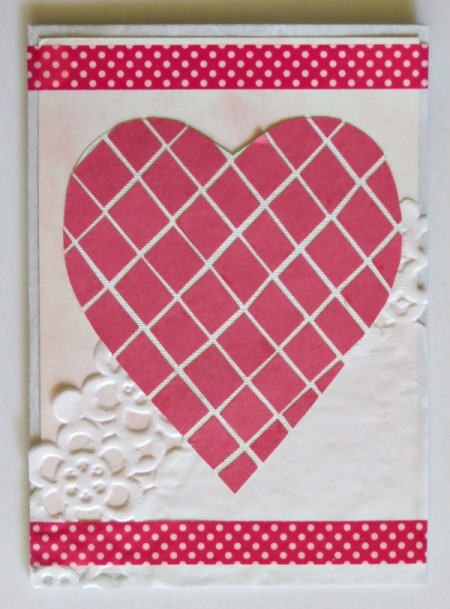 Mock Mosaic Valentine's Day Card
