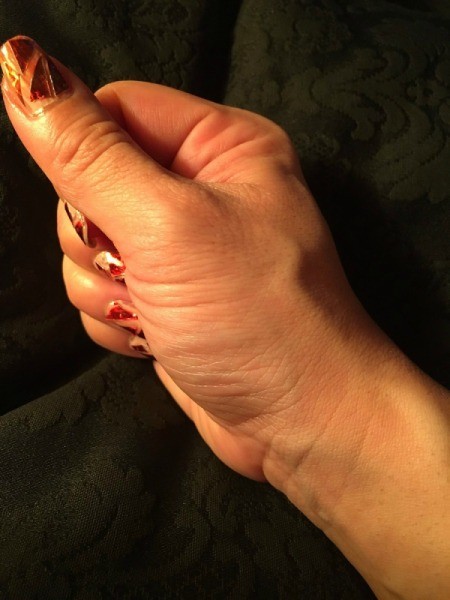 Broken Glass Geometric Nail Art