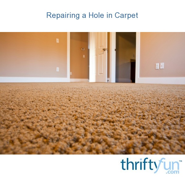 Repairing a Hole in Carpet ThriftyFun