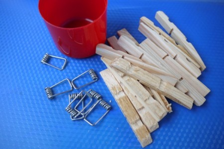 Clothespin Barrel Shaped Pot