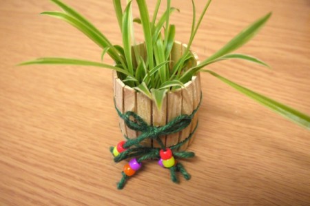 Clothespin Barrel Shaped Pot