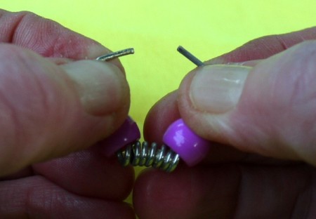 Beaded Necklace Using Clothespin Springs